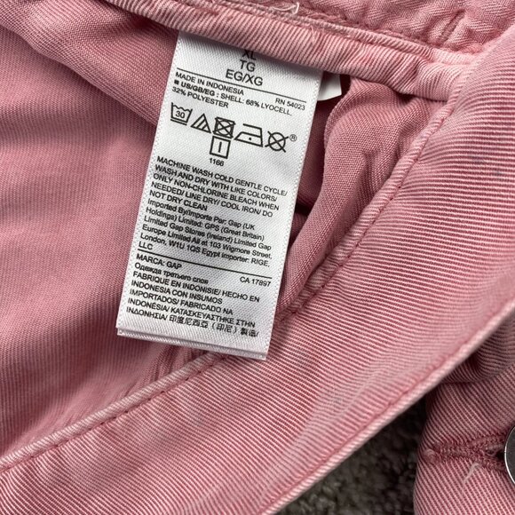 Gap Pink Jacket Women Size Extra Large XL Button Up Short Length Casual Cute - Picture 9 of 13